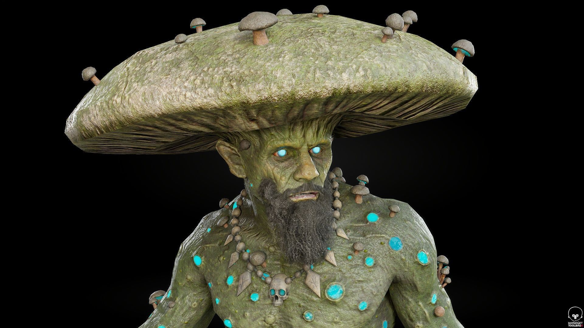 Fungal Monster Low-poly 3D model_6