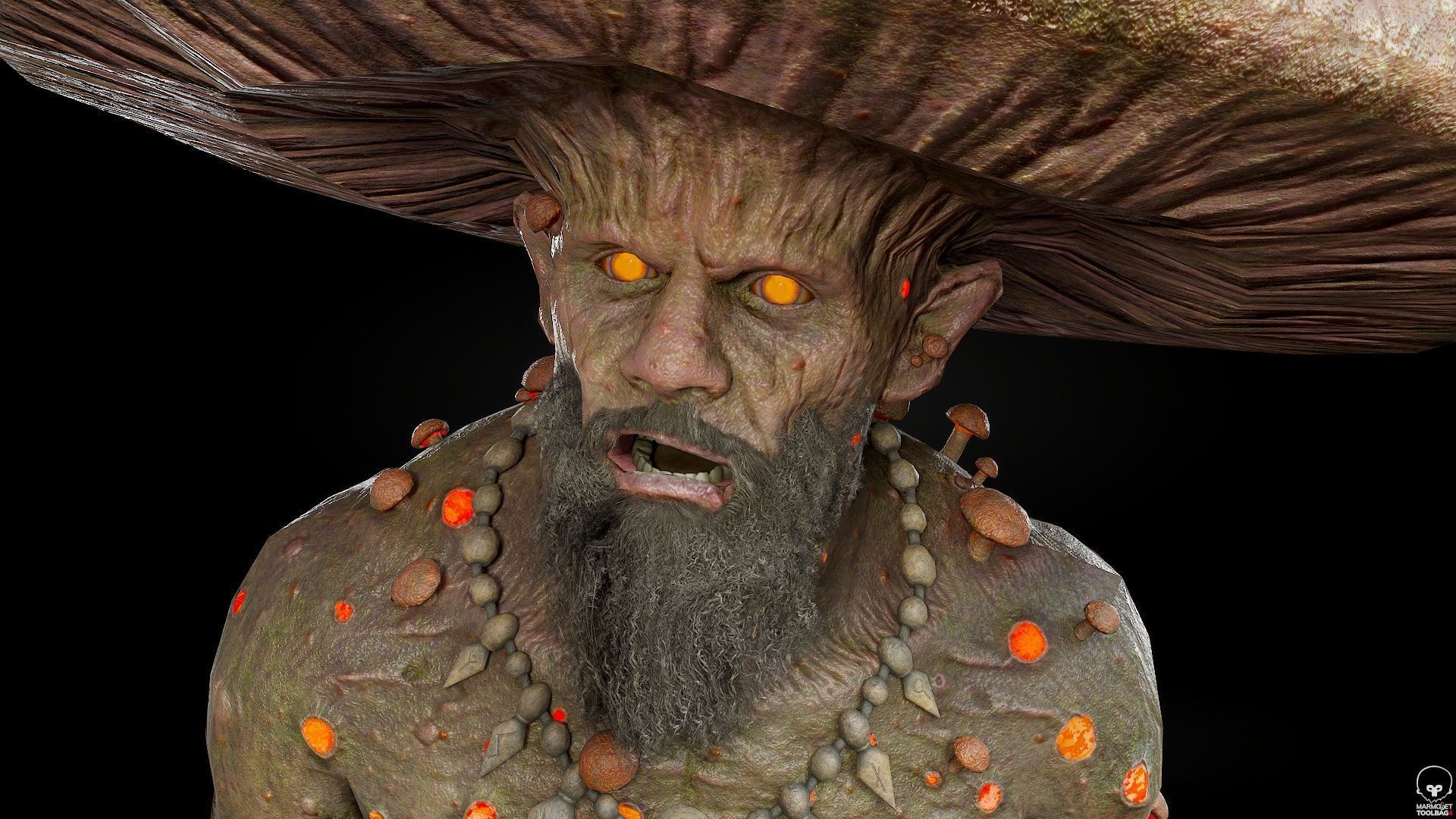 Fungal Monster Low-poly 3D model_20