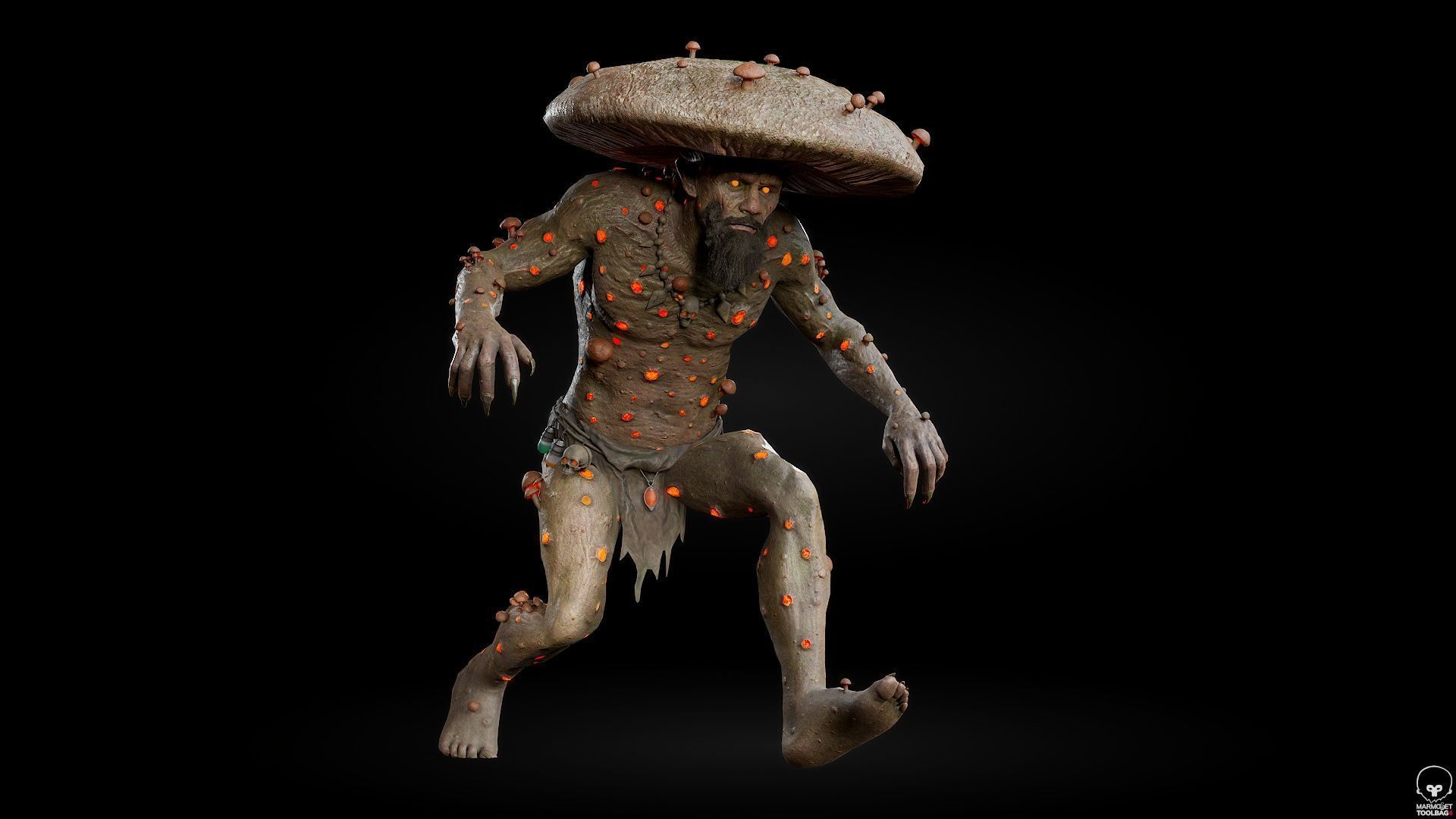 Fungal Monster Low-poly 3D model_13