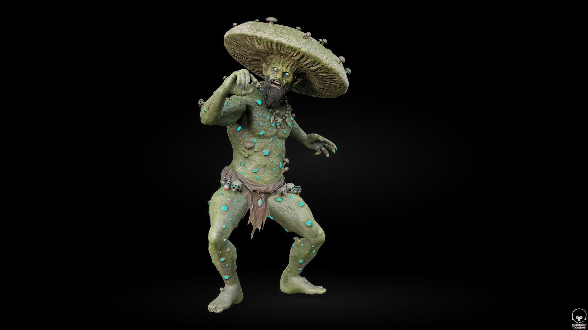 Fungal Monster Low-poly 3D model_15