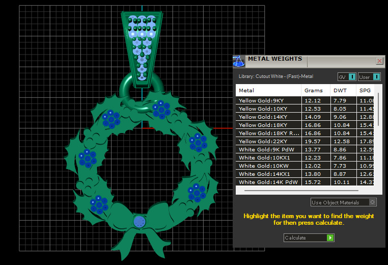 holiday wreath pendant 3D printable model 3D print model_6