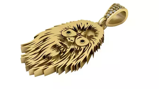 bigfoot pendant 3D printable model   3D print model