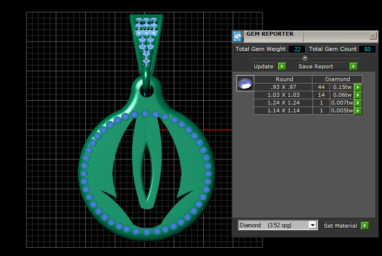 abstract emblem pendant 3D printable model 3D print model_3