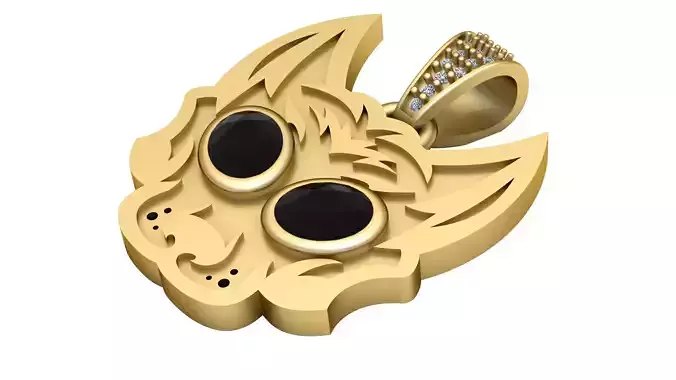 fantasy creature pendant  3D printable model 