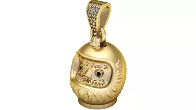 daruma pendant  3D printable model 