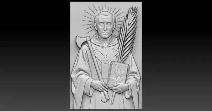 1 SAINT ALPHEGE CNC Relief Model