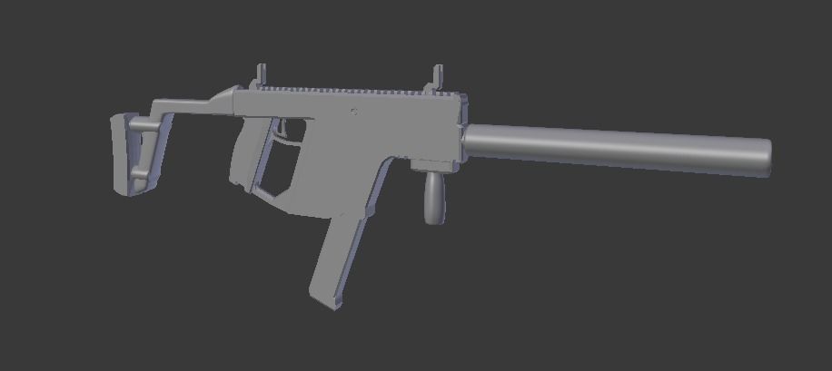 Kriss Gun Free 3D model_0