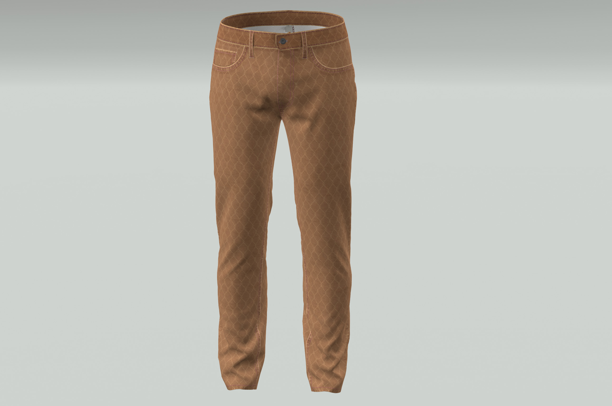 Denim Pant for Men PBR Low-poly Low-poly 3D model_18