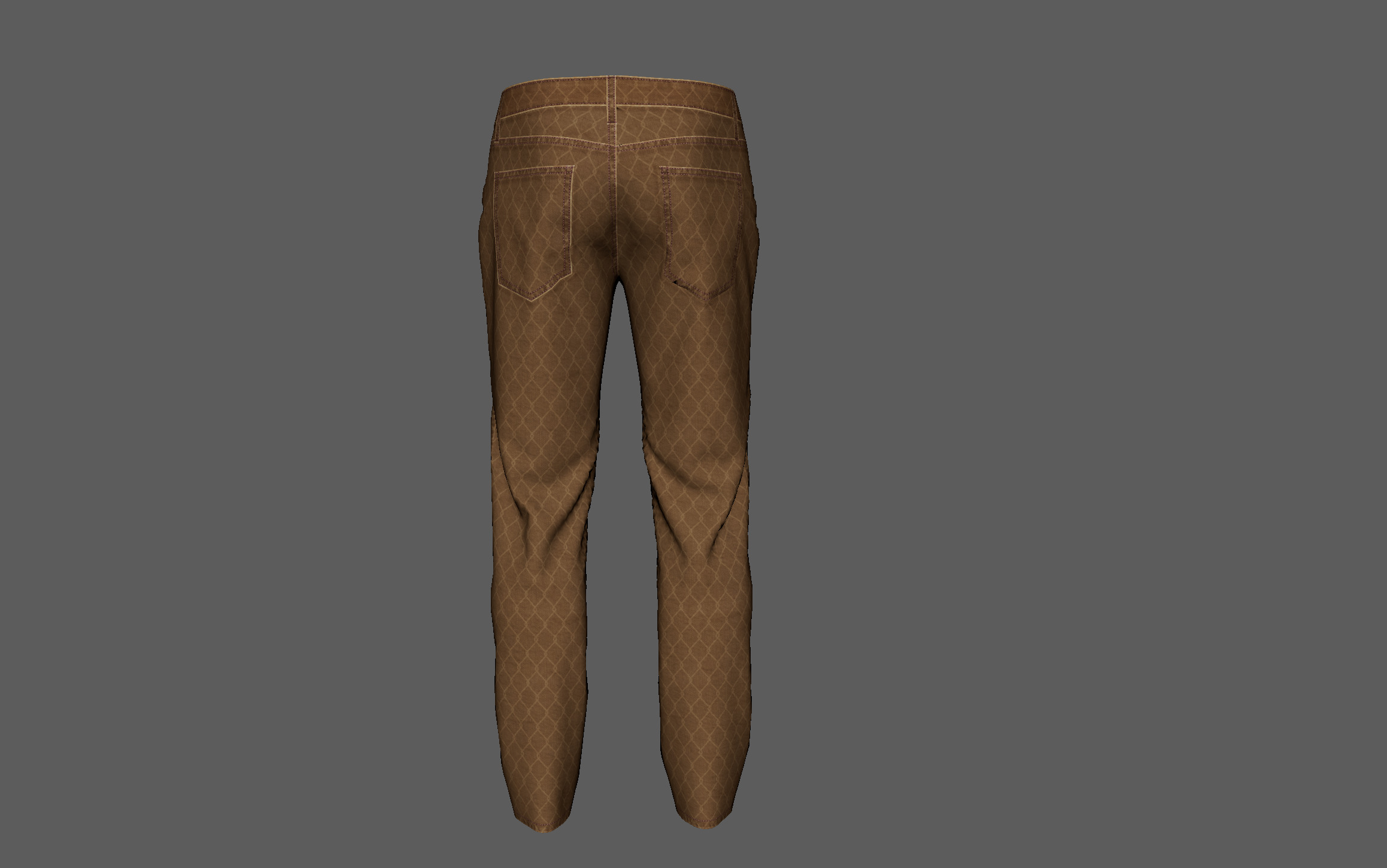 Denim Pant for Men PBR Low-poly Low-poly 3D model_6