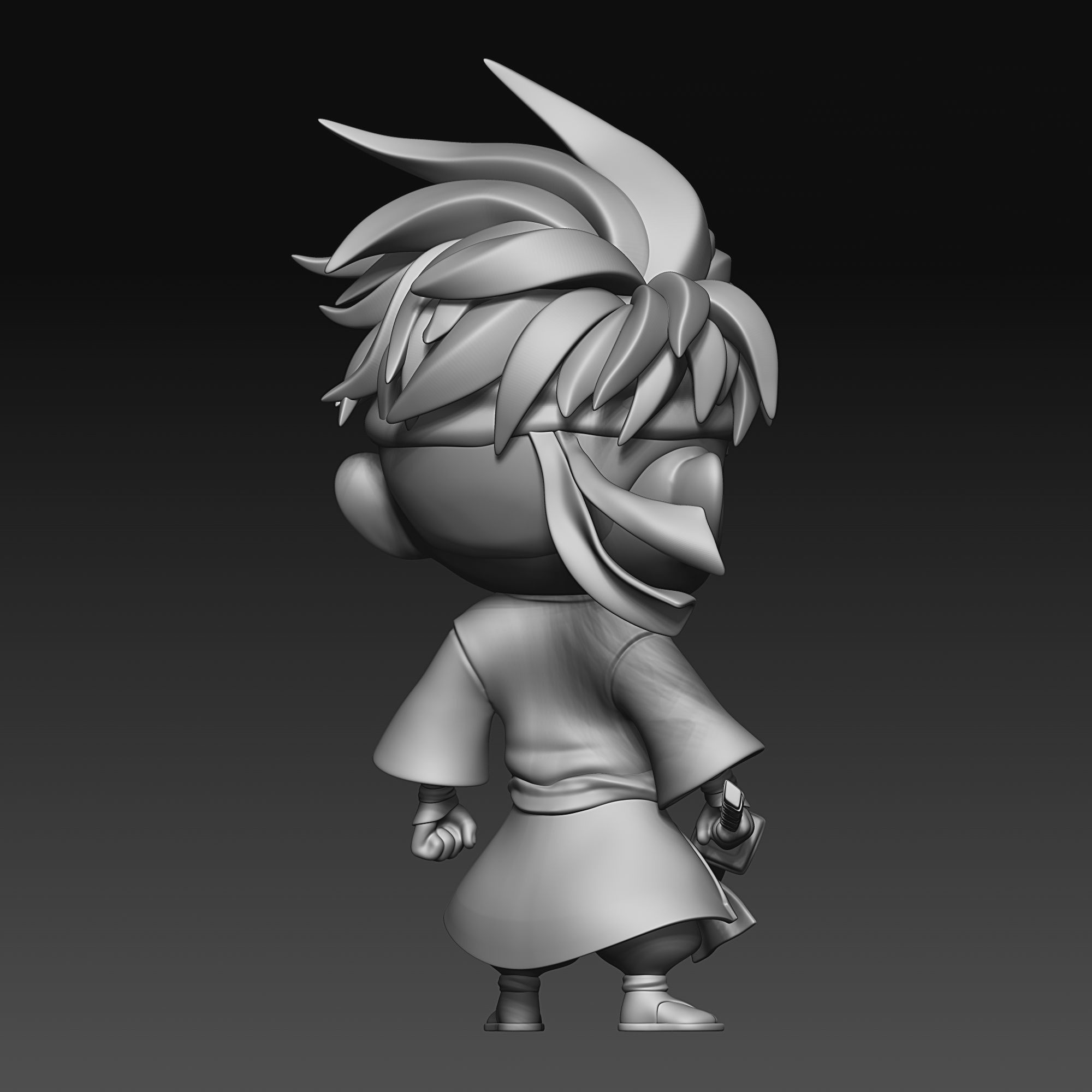 Samurai - chibi - 010 3D print model_5