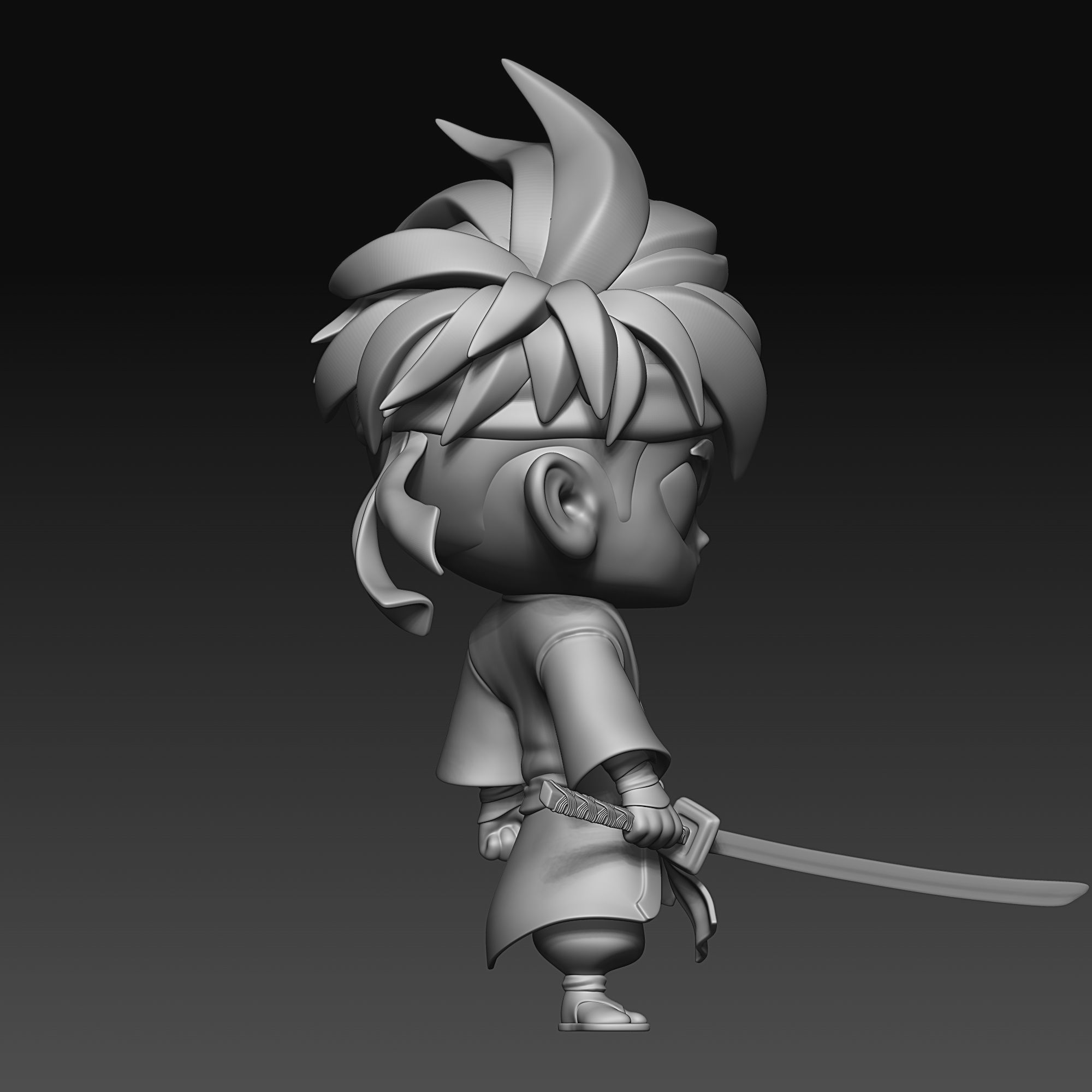 Samurai - chibi - 010 3D print model_6