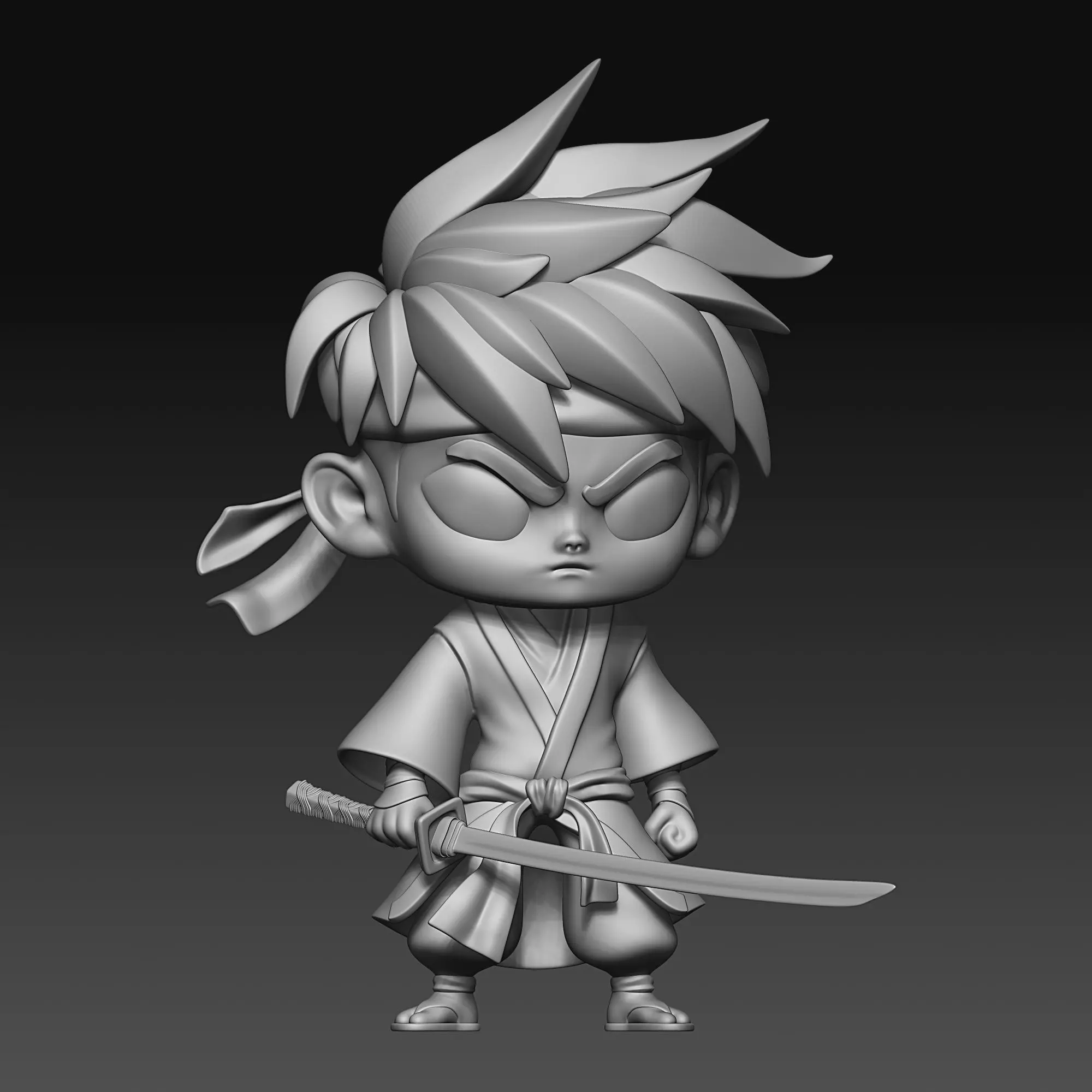 Samurai - chibi - 010 3D print model_0