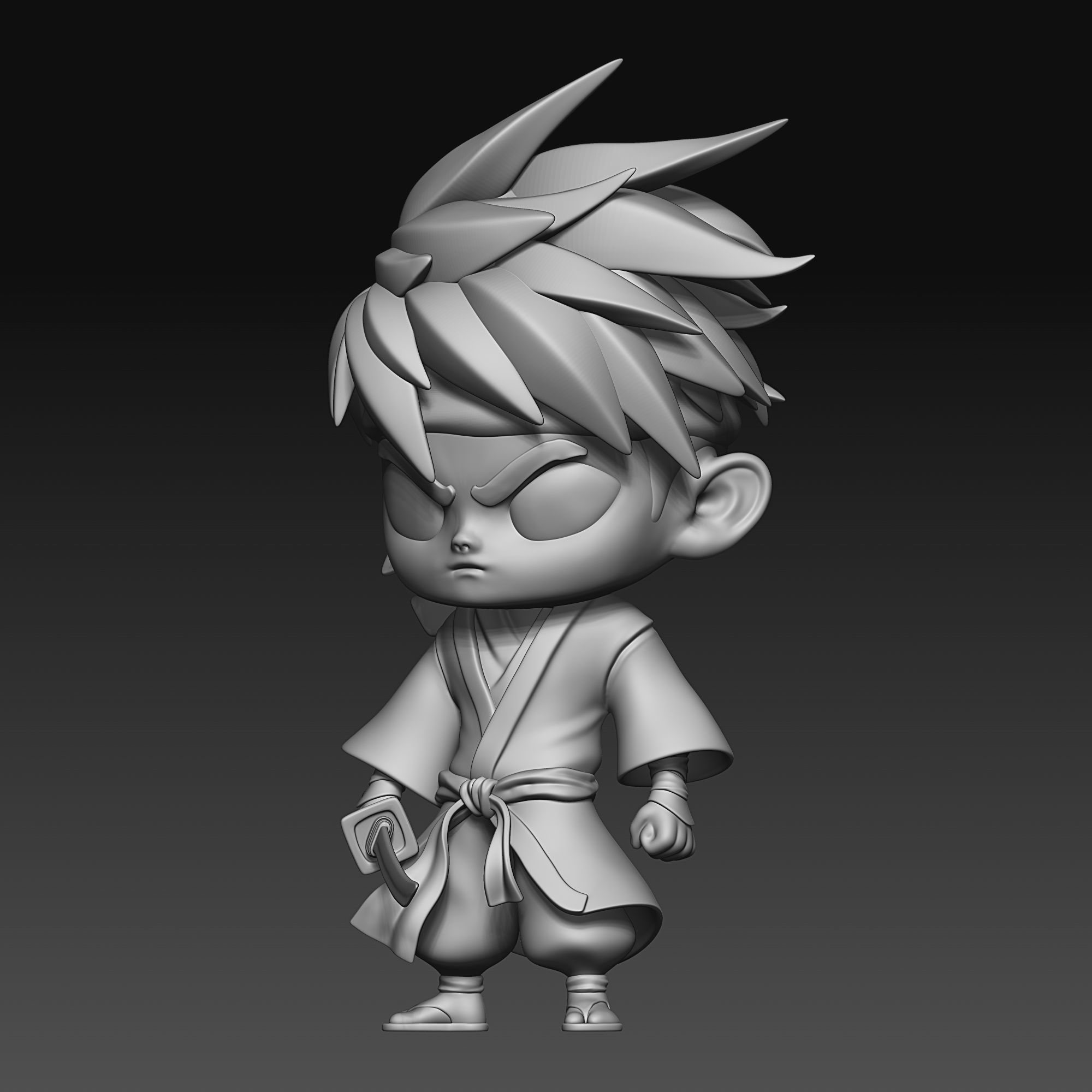 Samurai - chibi - 010 3D print model_9
