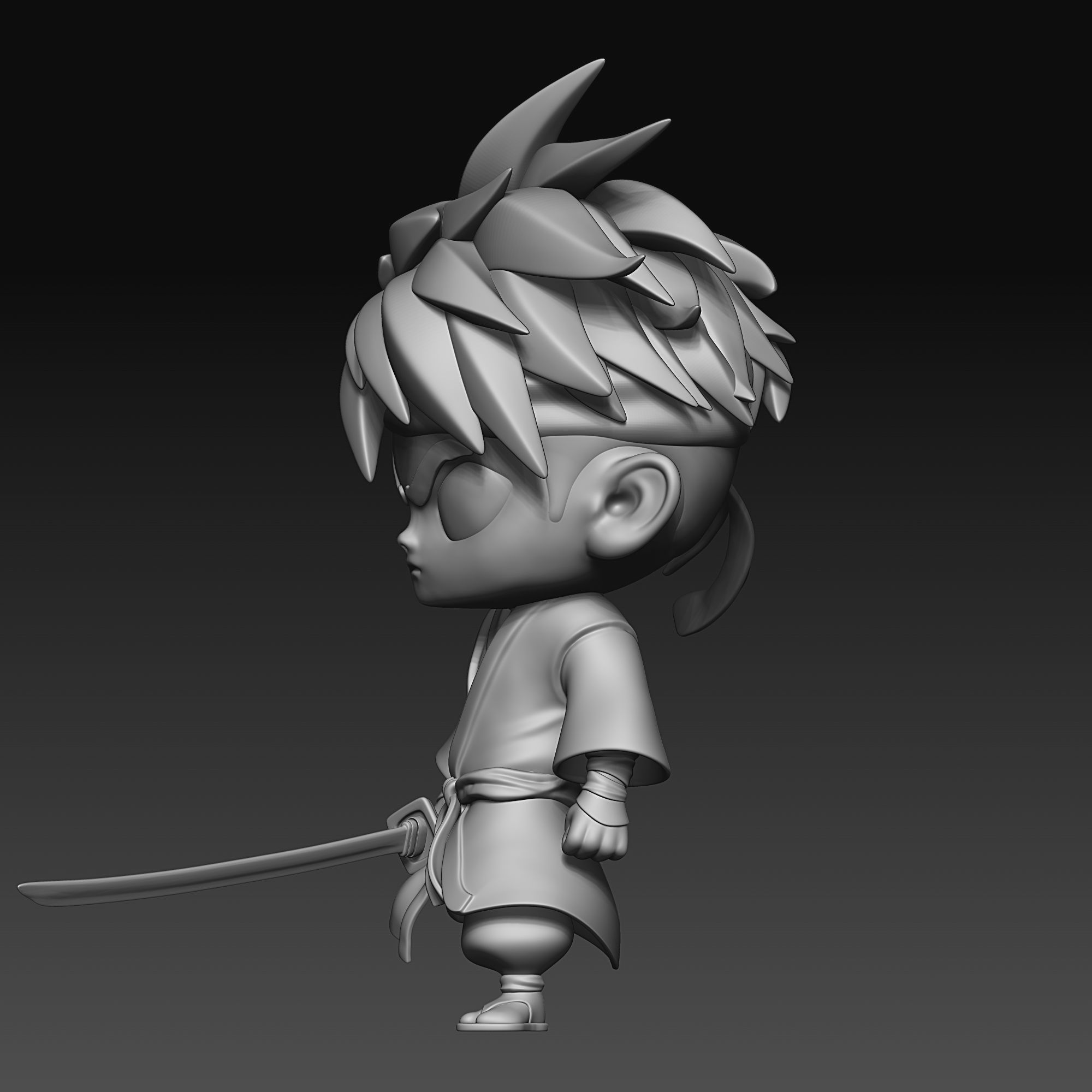 Samurai - chibi - 010 3D print model_2