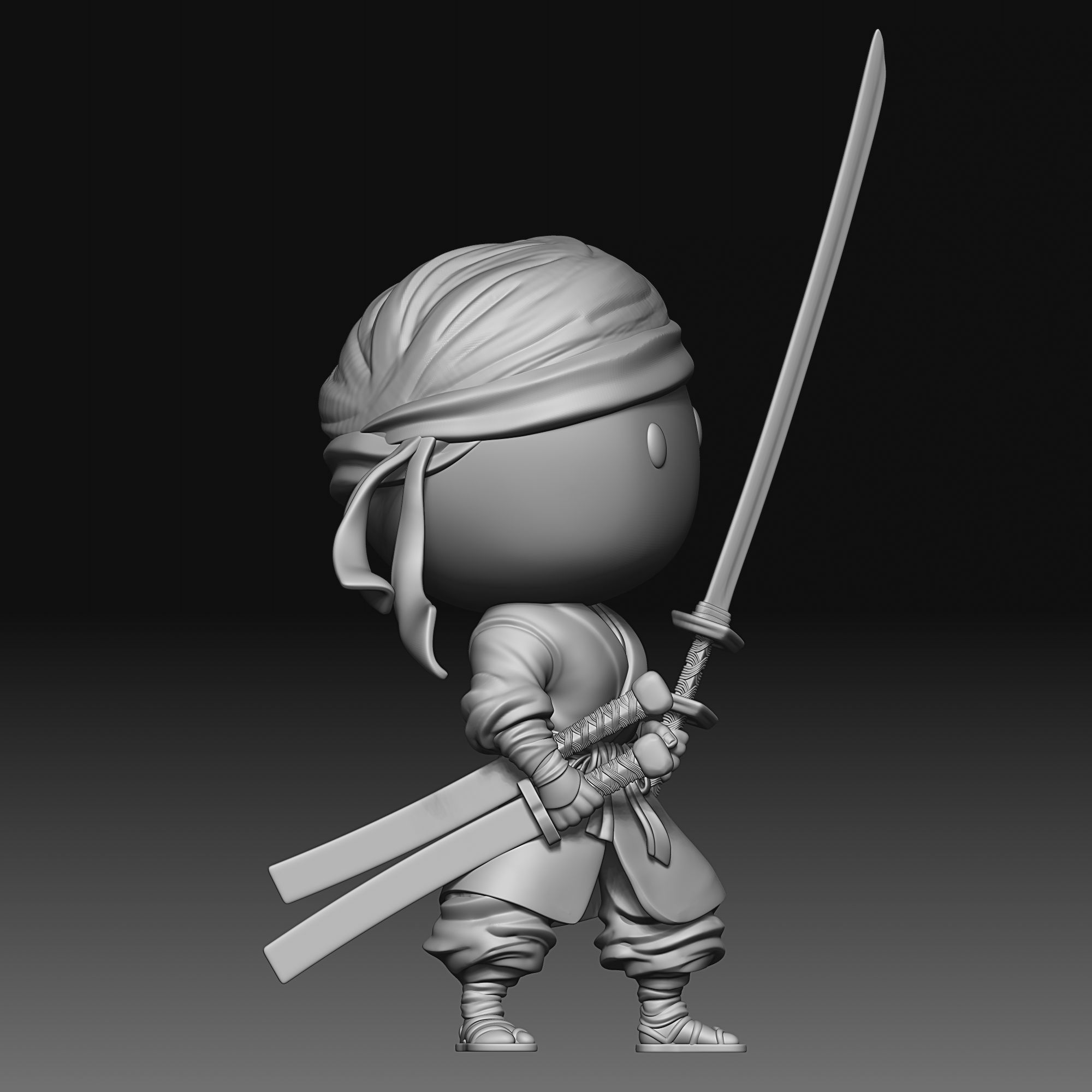 Samurai - chibi - 040 3D print model_7