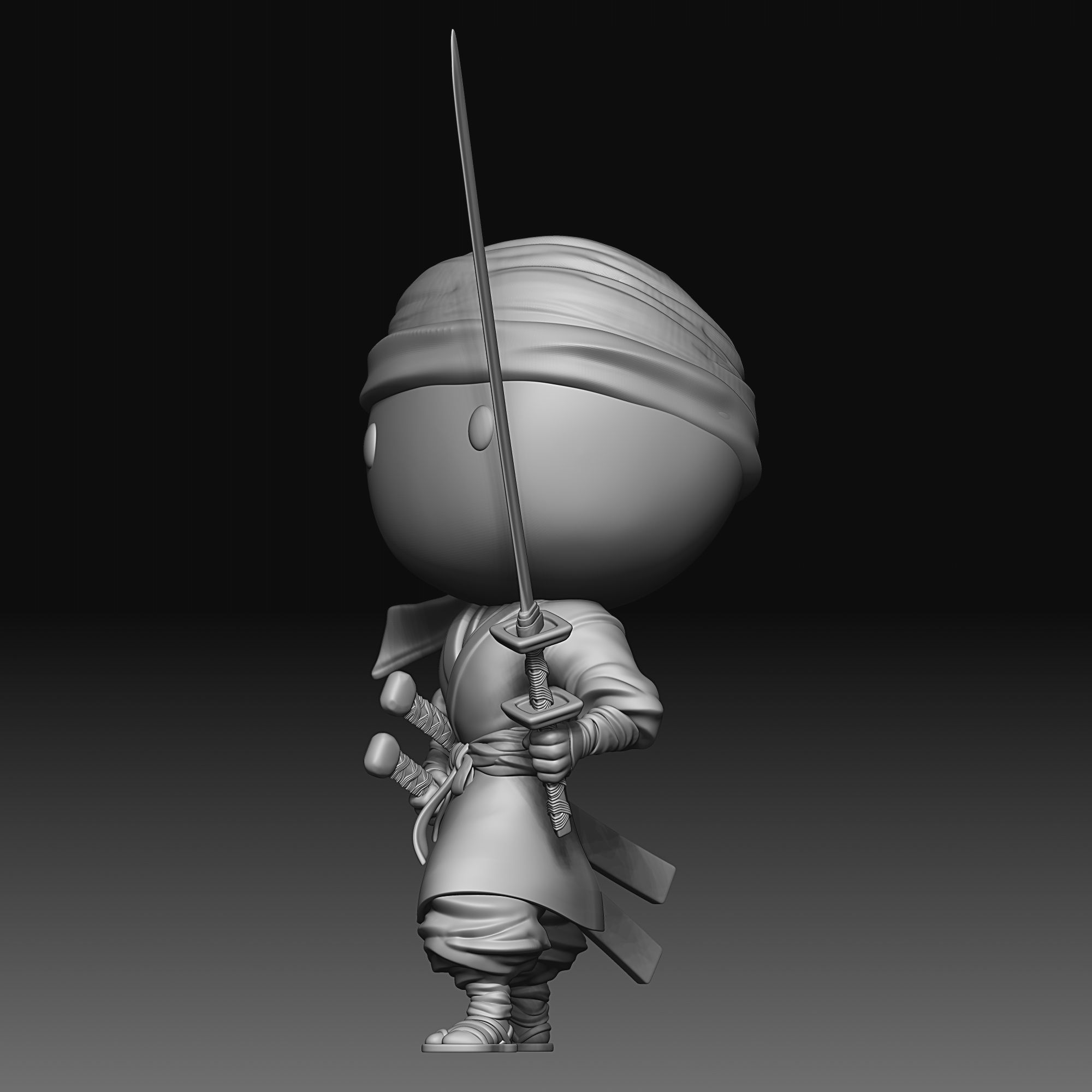 Samurai - chibi - 040 3D print model_2