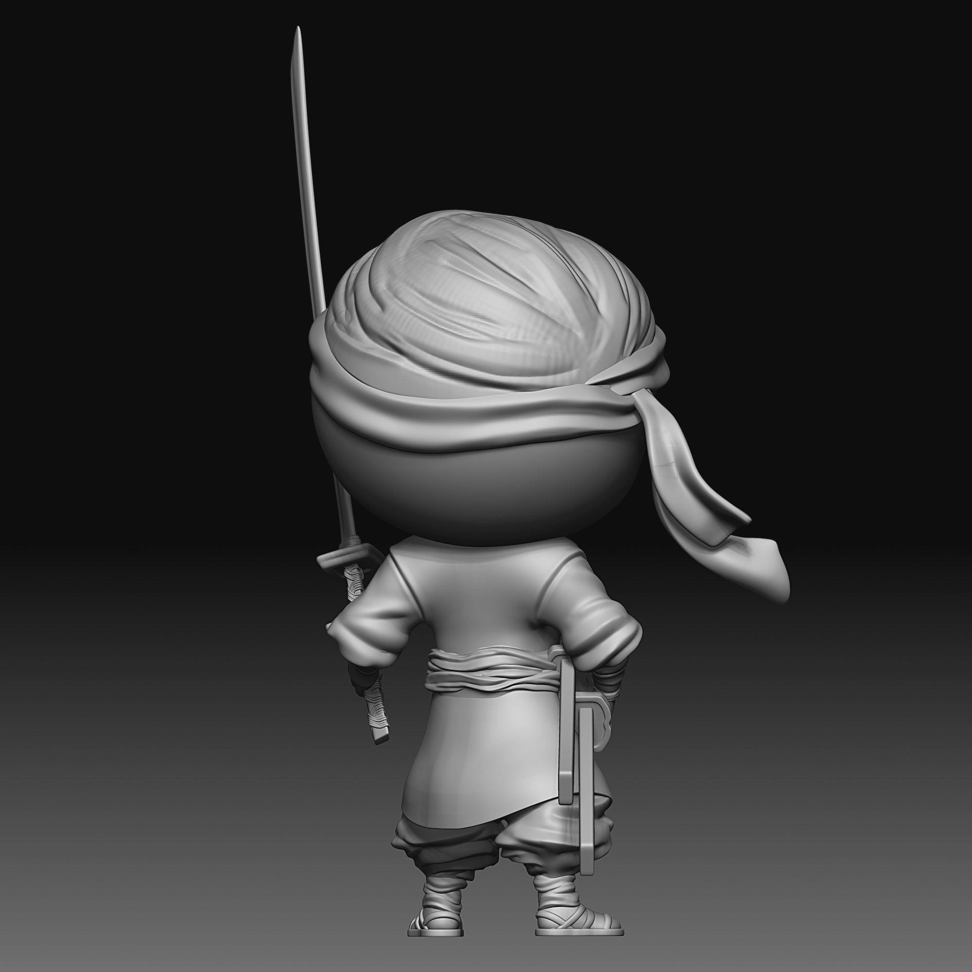 Samurai - chibi - 040 3D print model_5