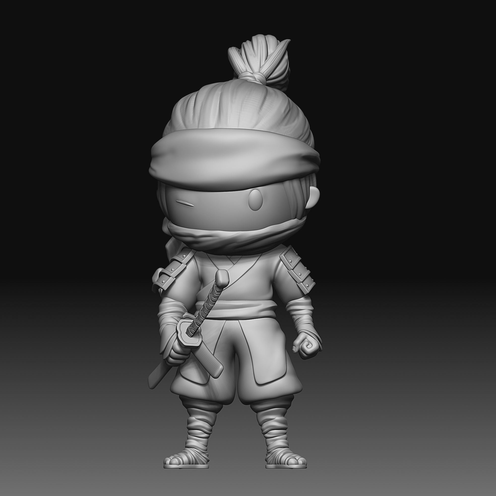 Samurai - chibi - 050 3D print model_9