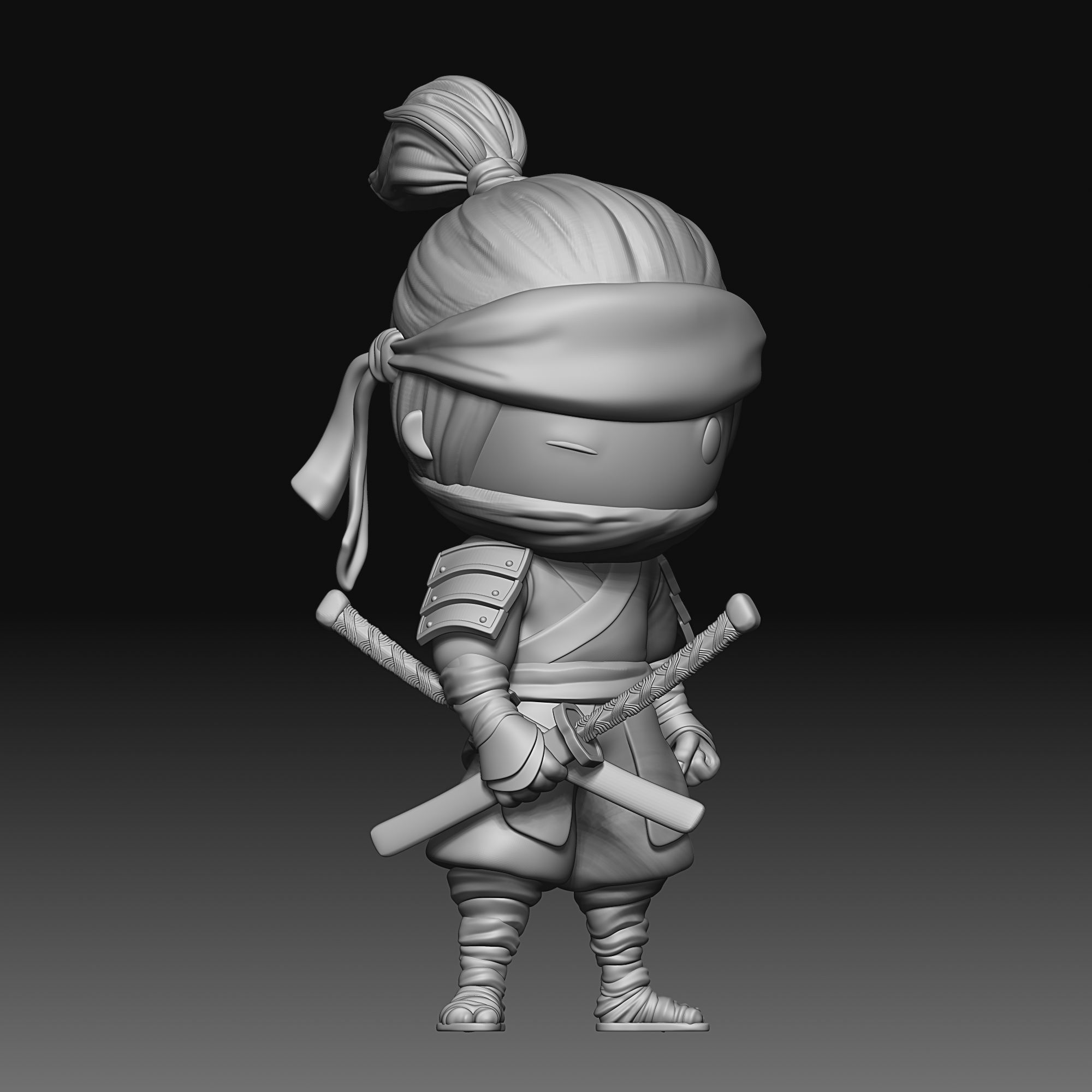 Samurai - chibi - 050 3D print model_8
