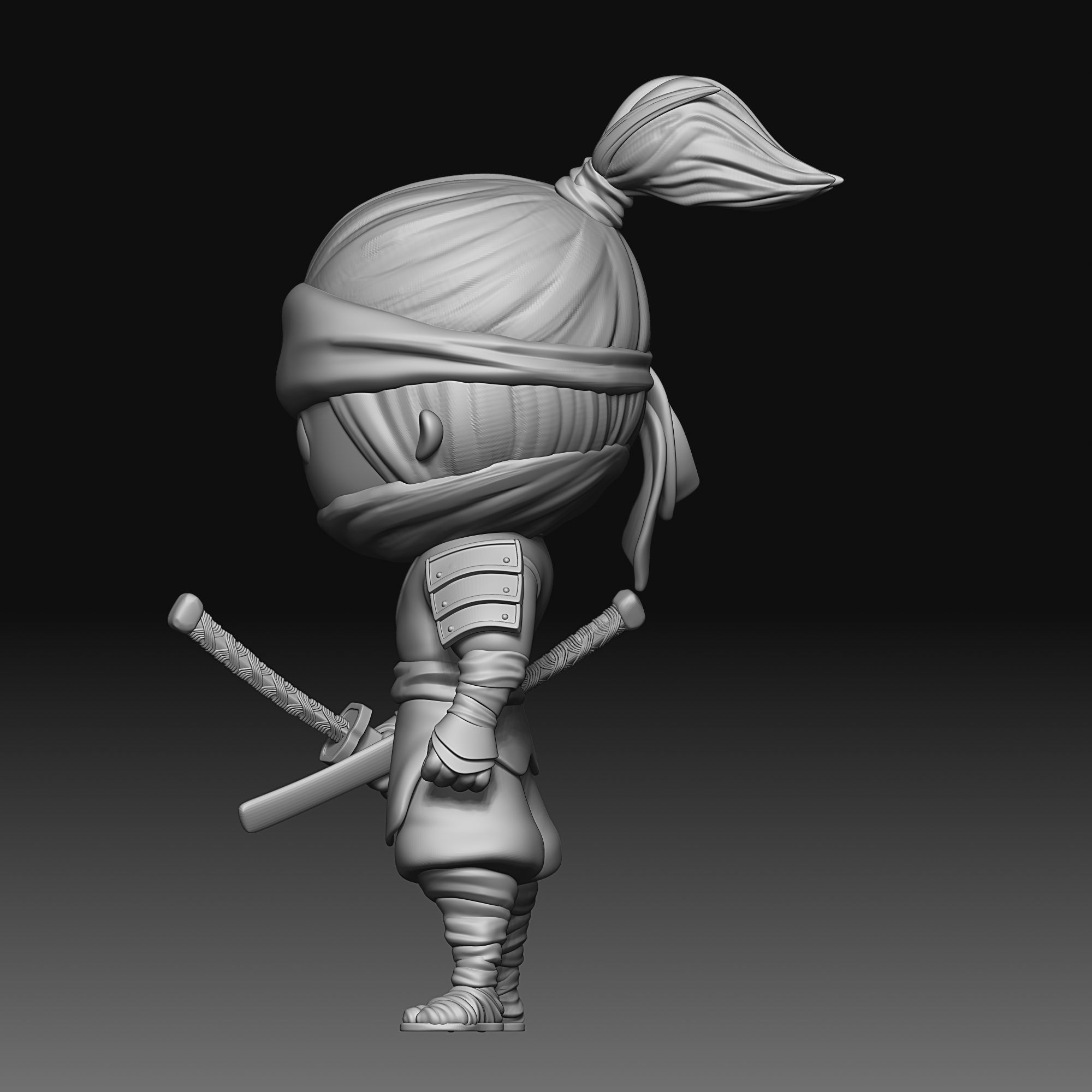 Samurai - chibi - 050 3D print model_3