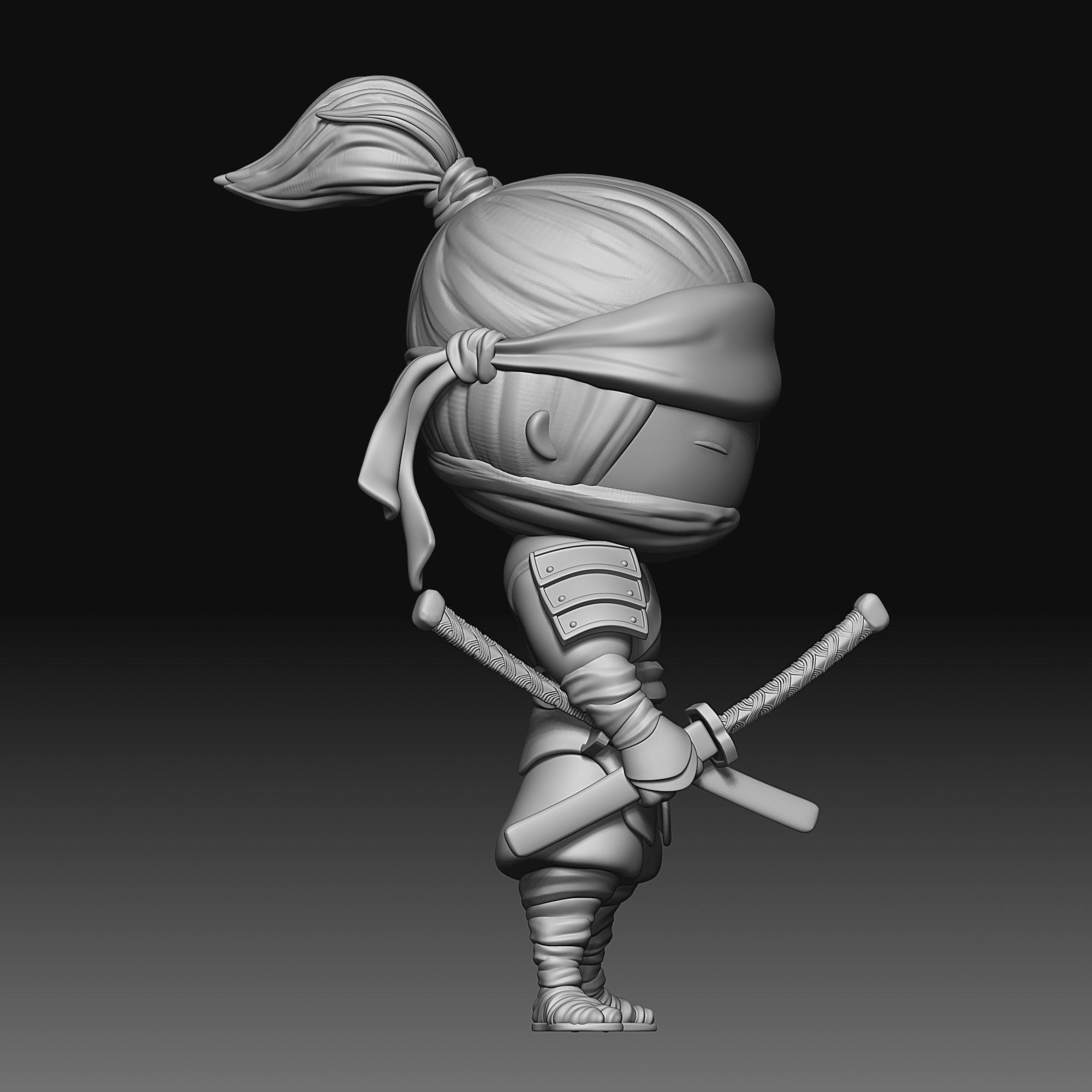 Samurai - chibi - 050 3D print model_7