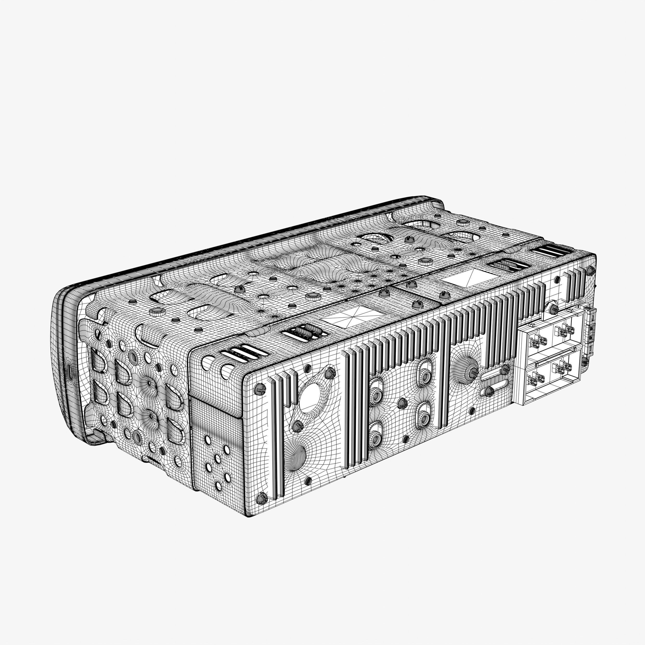 Car Radio 3D model_8