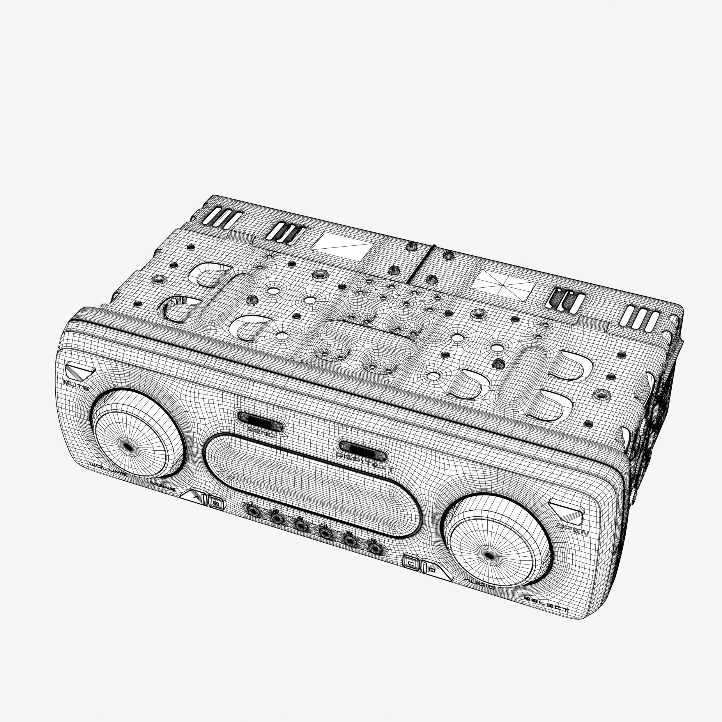Car Radio 3D model_7