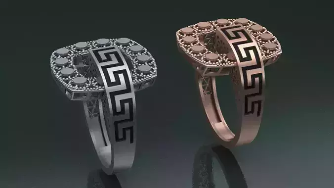 gold nielo fusion cut7 3D print model