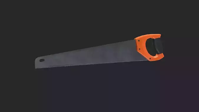 Hand Saw 3D Model Game-Ready Asset