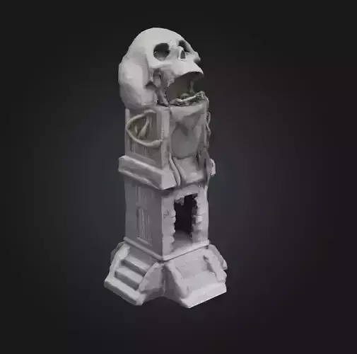 Skull Head DND Dice Tower - Skull Head Dice Tower