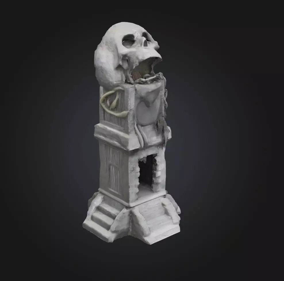 Skull Head DND Dice Tower - Skull Head Dice Tower 3D print model