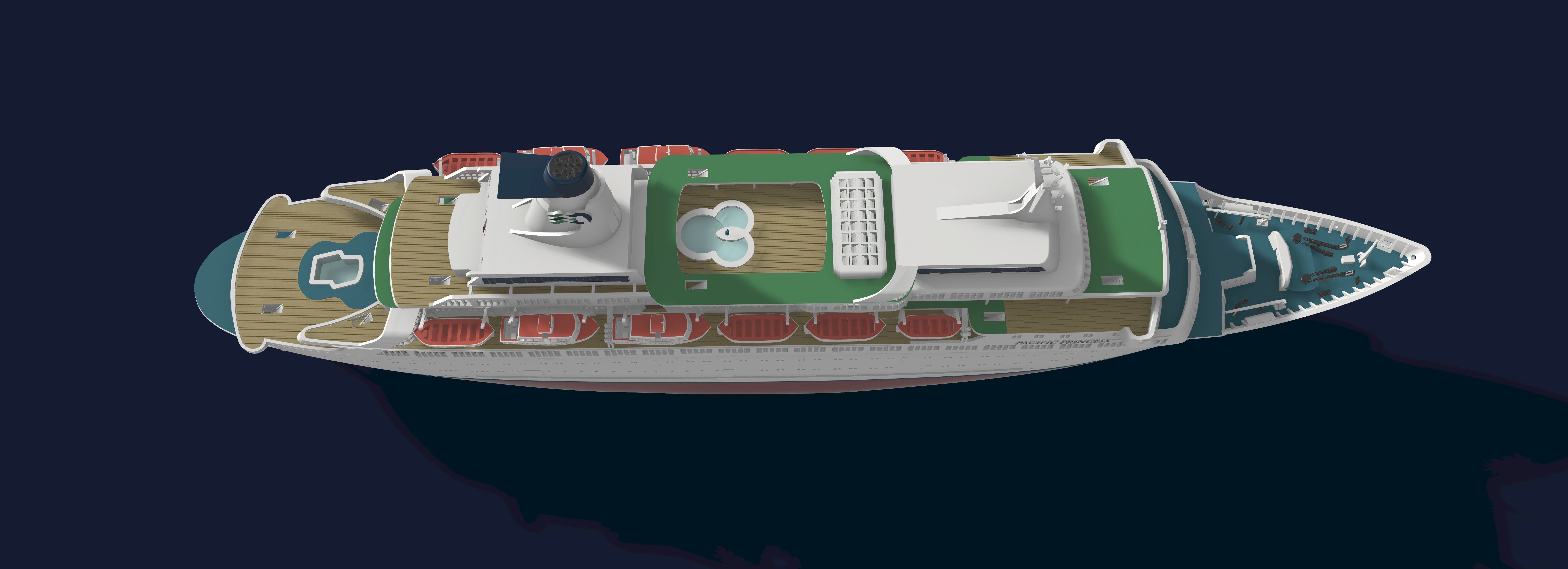 MS PACIFIC PRINCESS the Love Boat model kit 3D print model_5