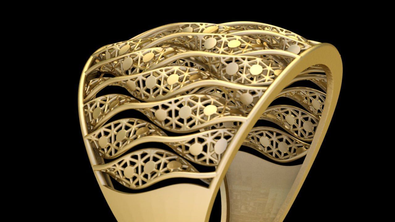 twisted surface fusion cut 3D print model_2