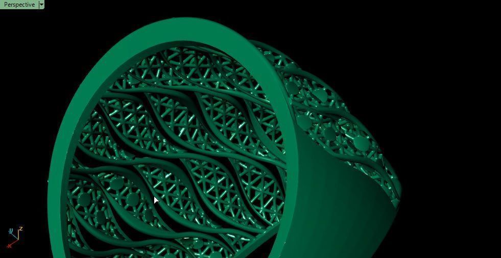 twisted surface fusion cut 3D print model_4