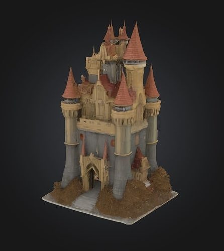 Medieval Castle DND Dice Tower - Medieval Castle Dice Tower 3D print model