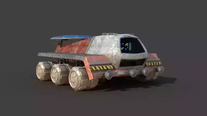 Futuristic Moon Mars Rover 3D model