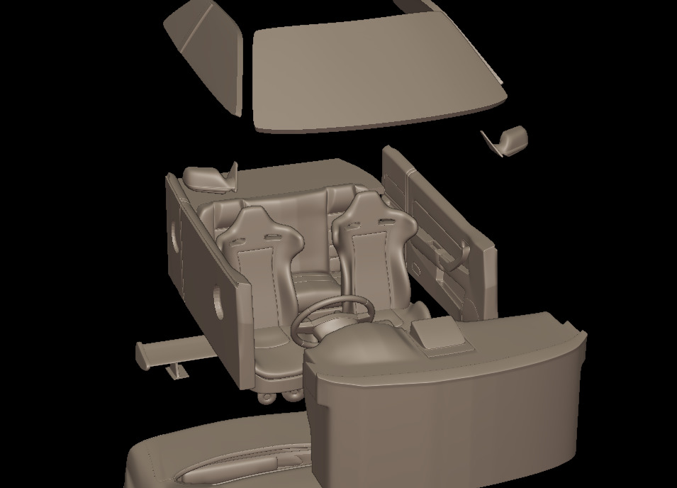 custom 2002 NISSAN SKYLINE R 34 v1 3D PRINT MODEL 3D print model_11