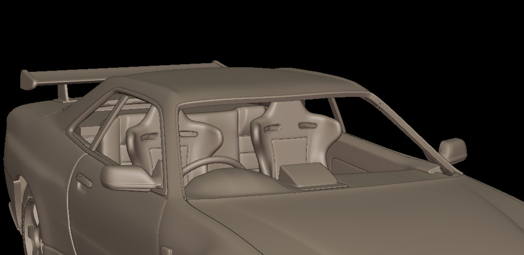 custom 2002 NISSAN SKYLINE R 34 v1 3D PRINT MODEL 3D print model_5