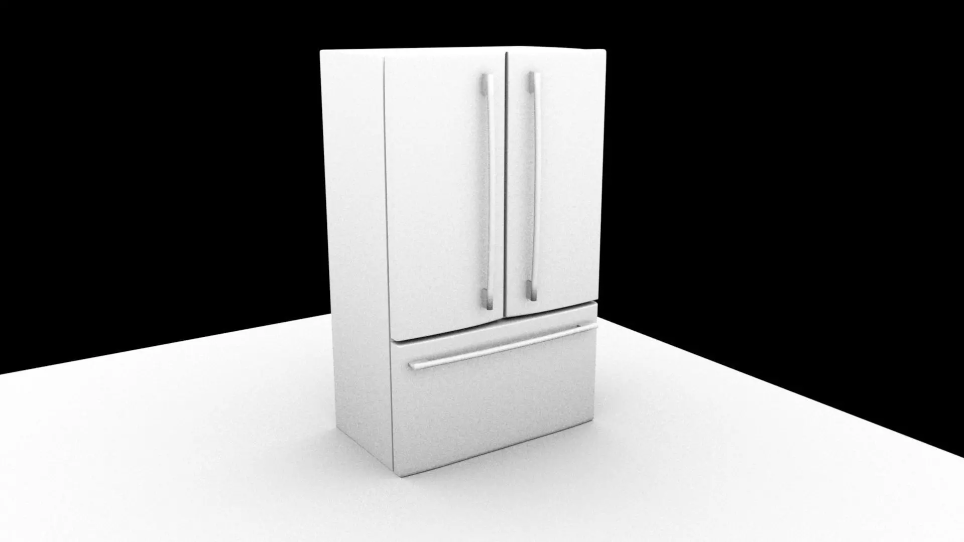 Simple Freezer 3D model_0