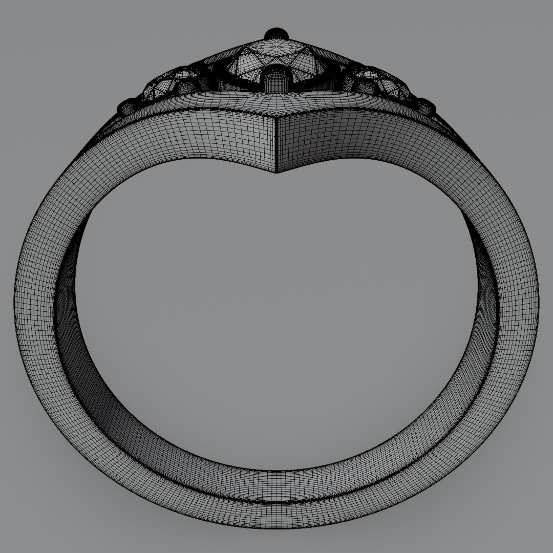 Noctis Aureum ring with diamonds and black onyx 3D model jewelry 3D model_11