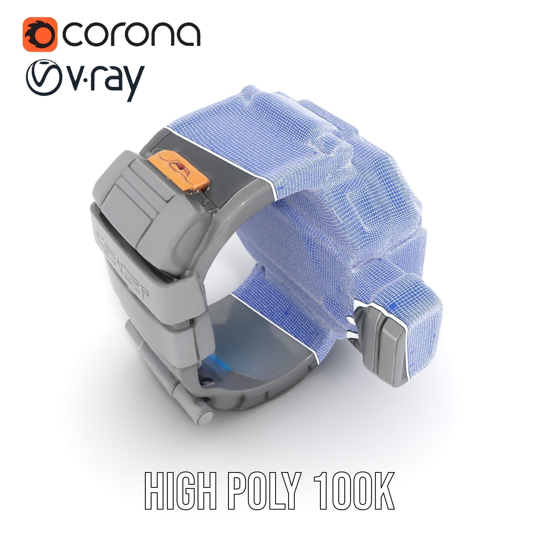 Futuristic Smartwatch Model Pack with Exposed Hardware Detailing Low-poly 3D model_33