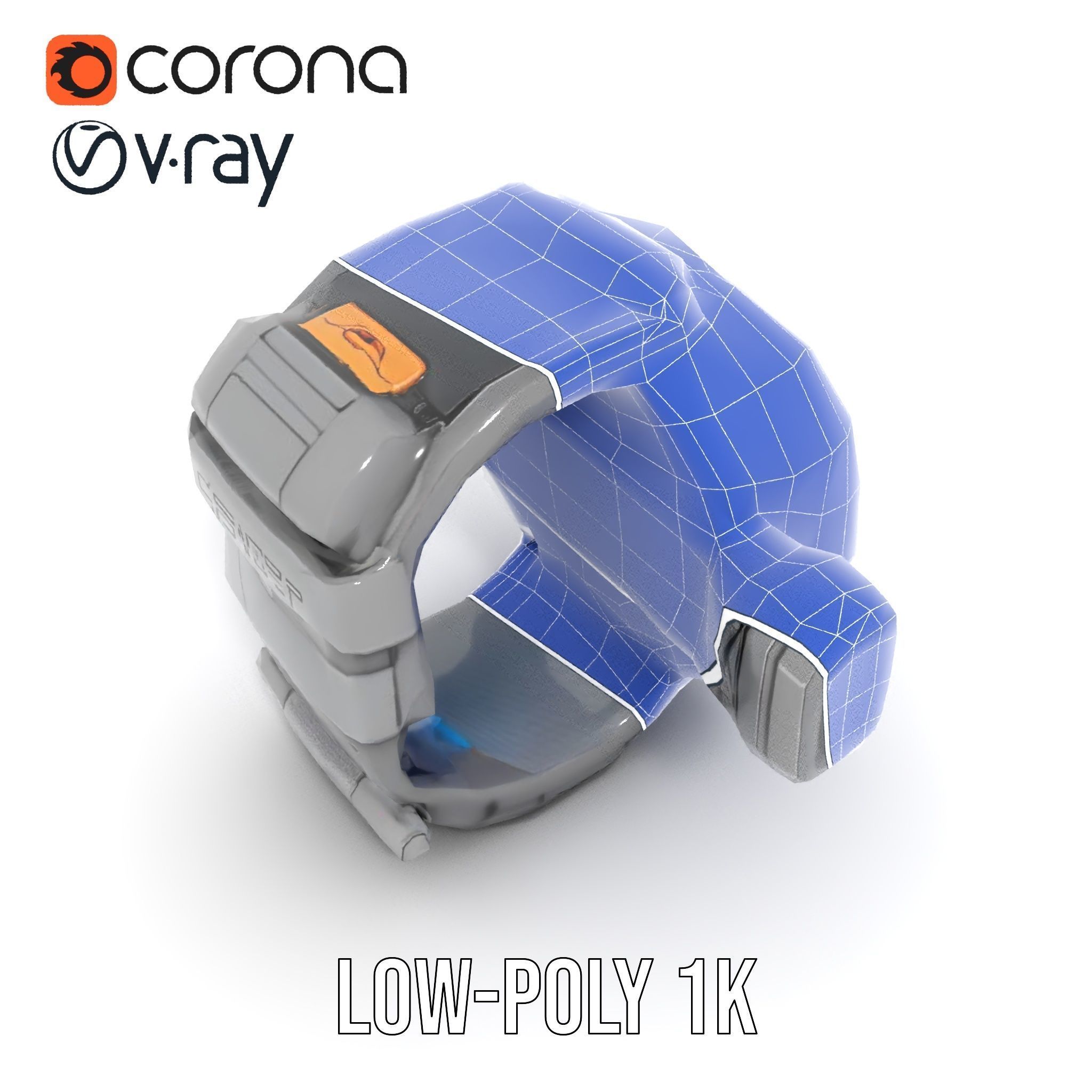 Futuristic Smartwatch Model Pack with Exposed Hardware Detailing Low-poly 3D model_23