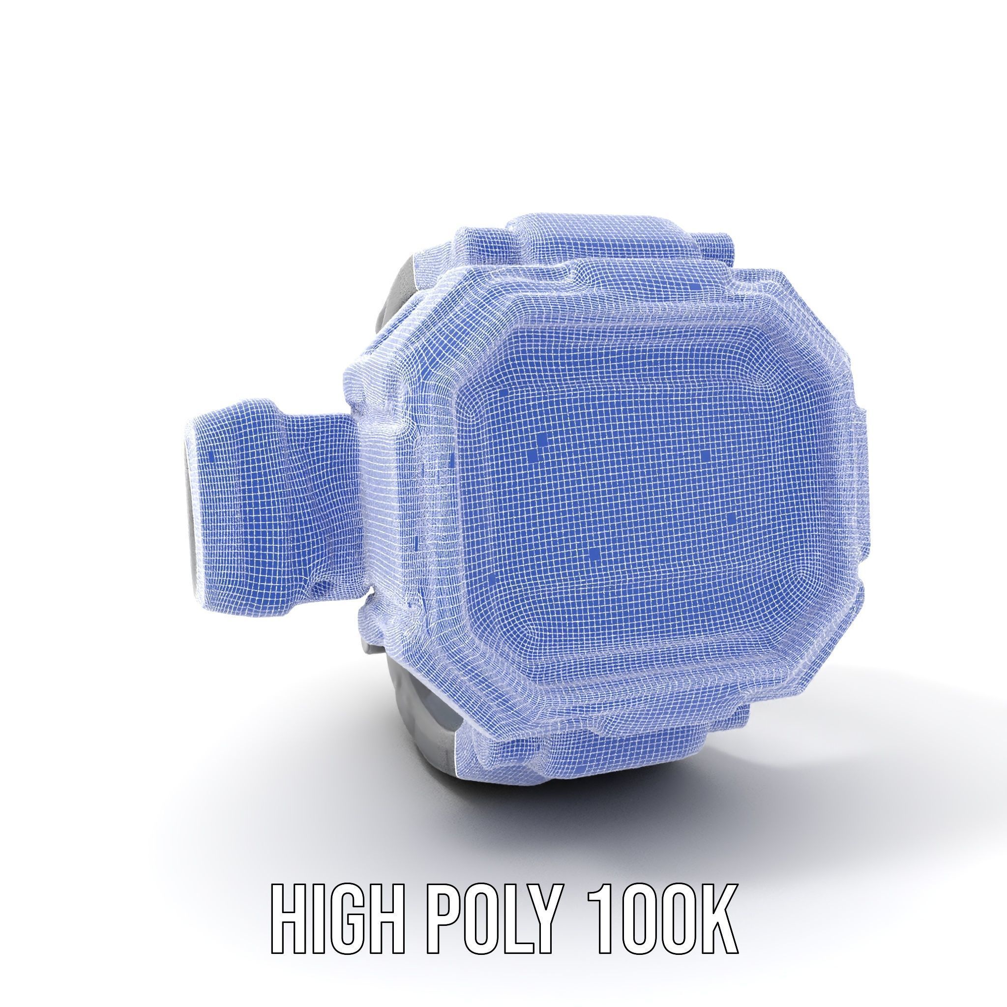 Futuristic Smartwatch Model Pack with Exposed Hardware Detailing Low-poly 3D model_5