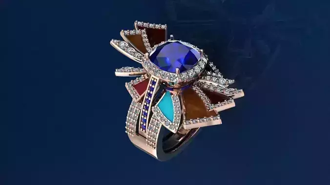 Radiance Ring 3D print model