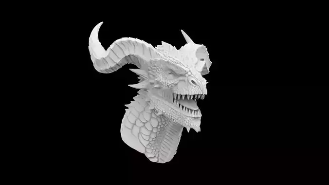 Dragon Head 3D Print Mode 3D print model