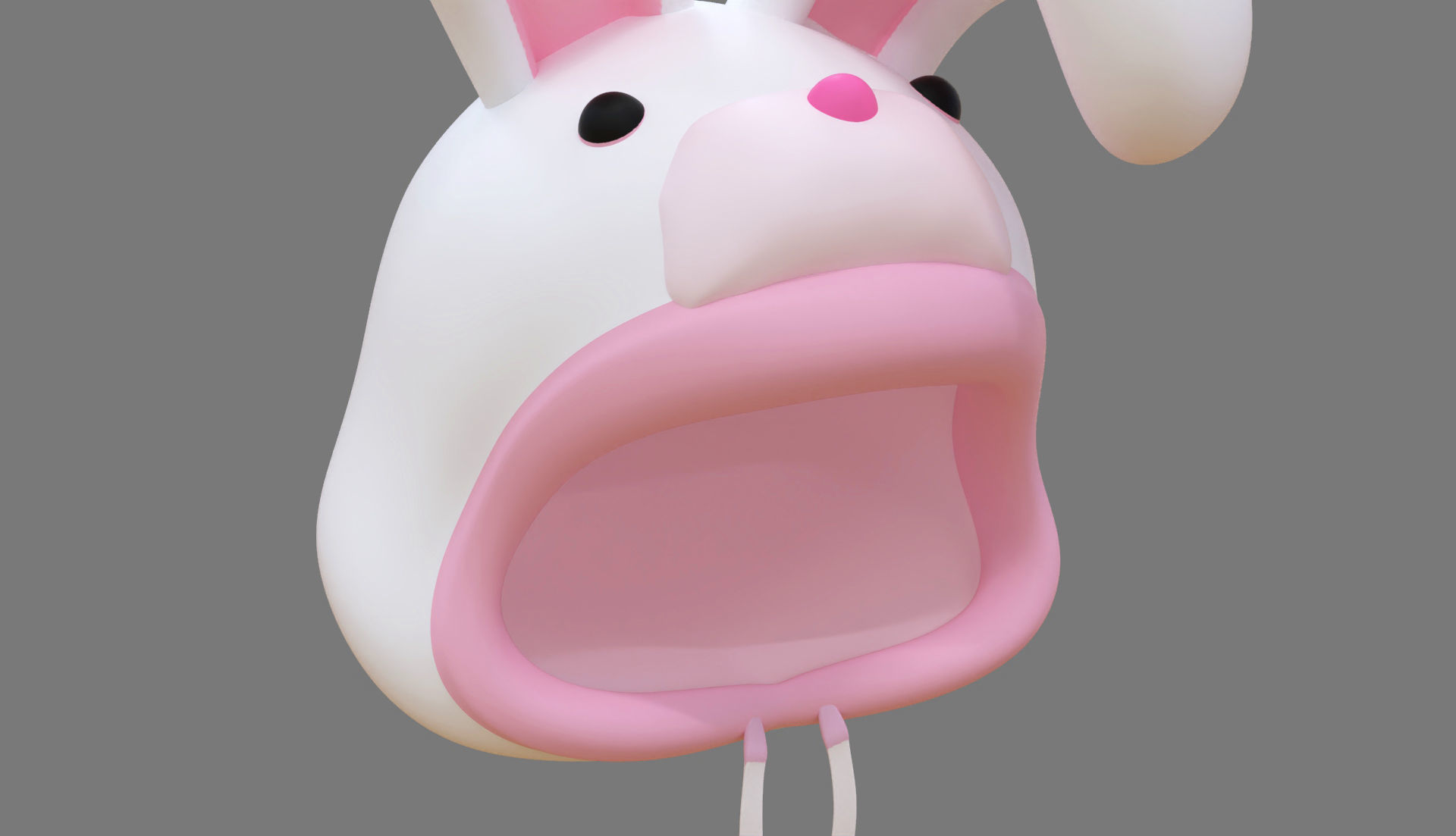 Bunny Hat Low-poly 3D model_7