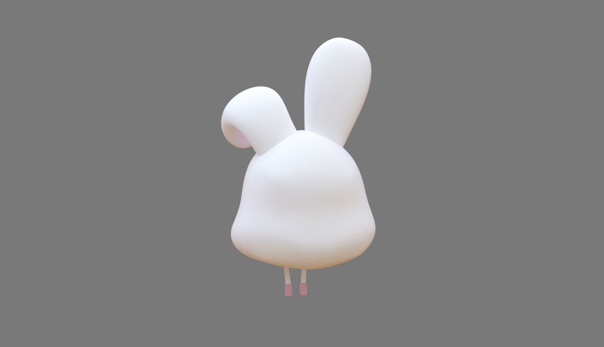 Bunny Hat Low-poly 3D model_5