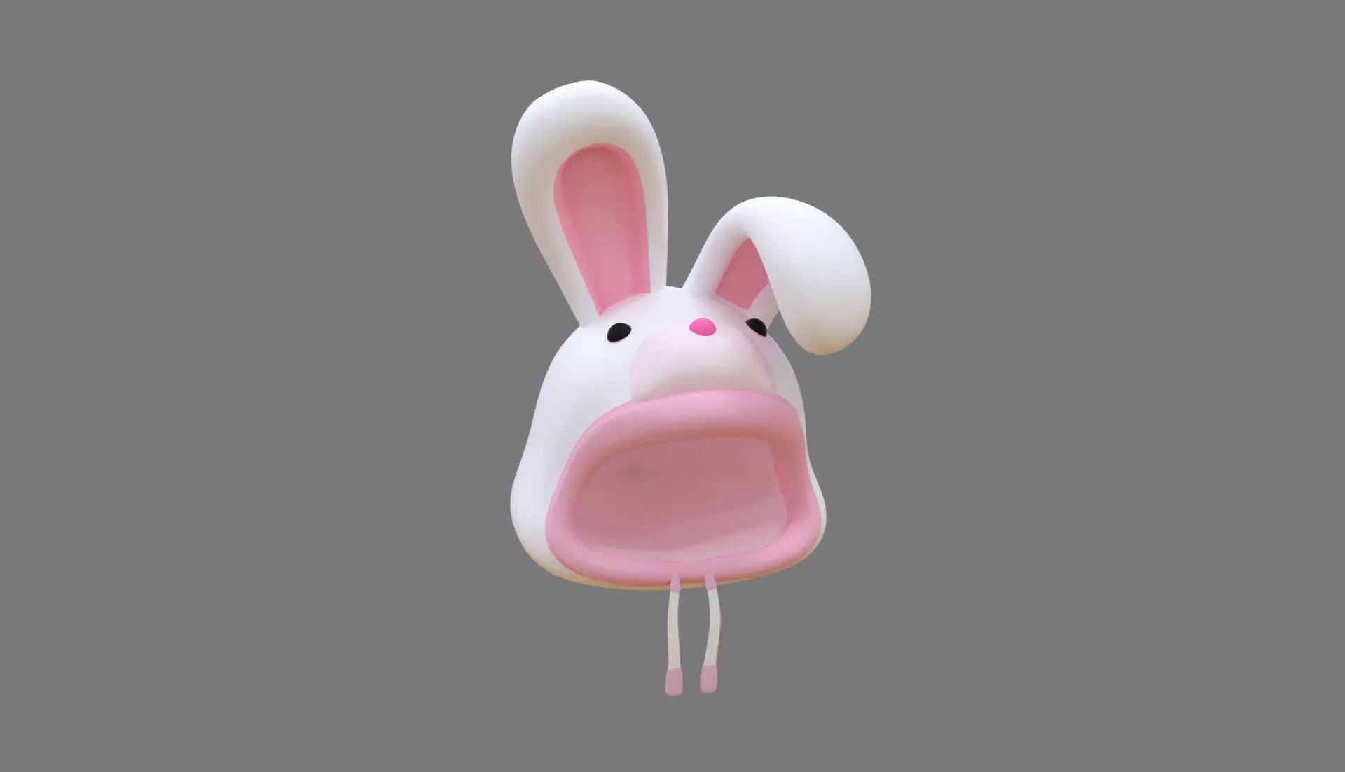 Bunny Hat Low-poly 3D model_0