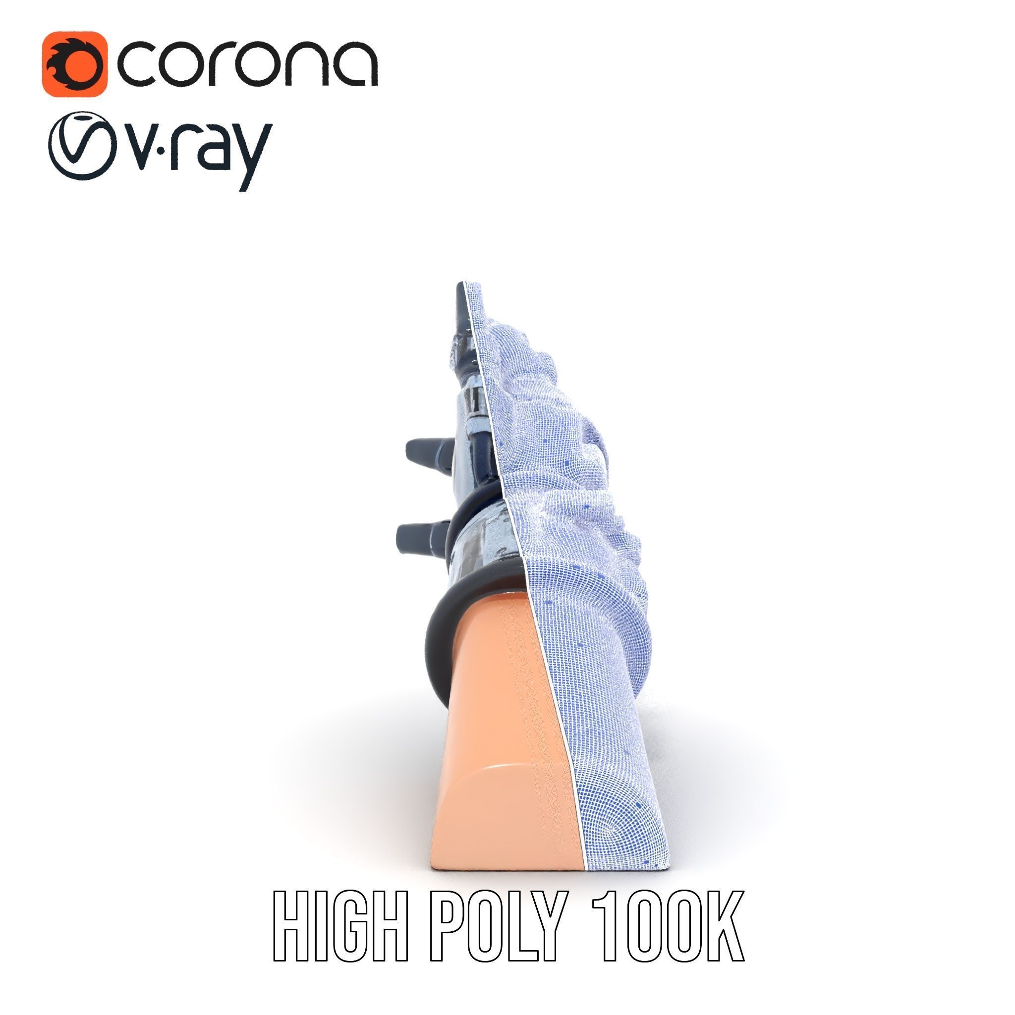 Futuristic Robotic Glove Model Pack Low-poly 3D model_34