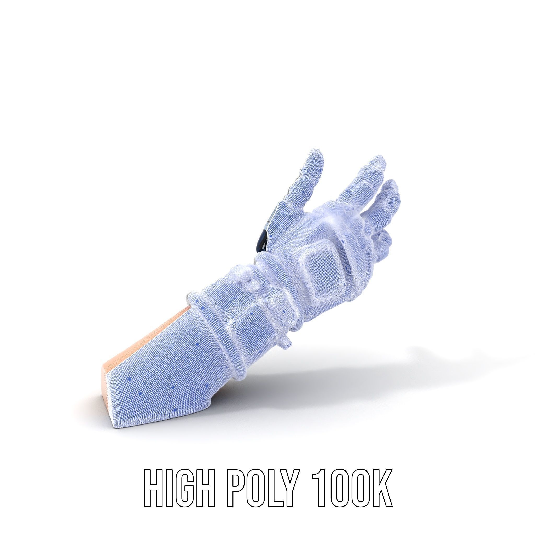 Futuristic Robotic Glove Model Pack Low-poly 3D model_4